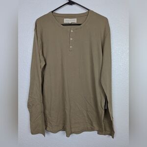 NWT Road to Nowhere tan long sleeve shirt medium